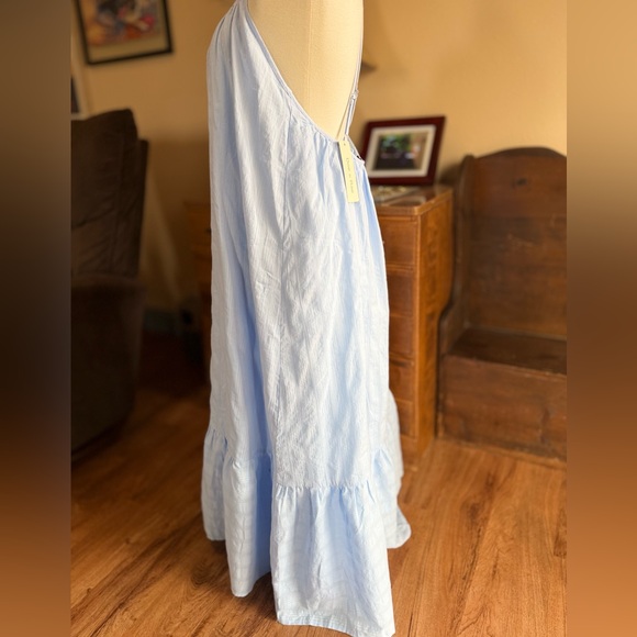 NWT Doe & Rae Light Blue Maxi Sun Dress - Picture 4 of 12